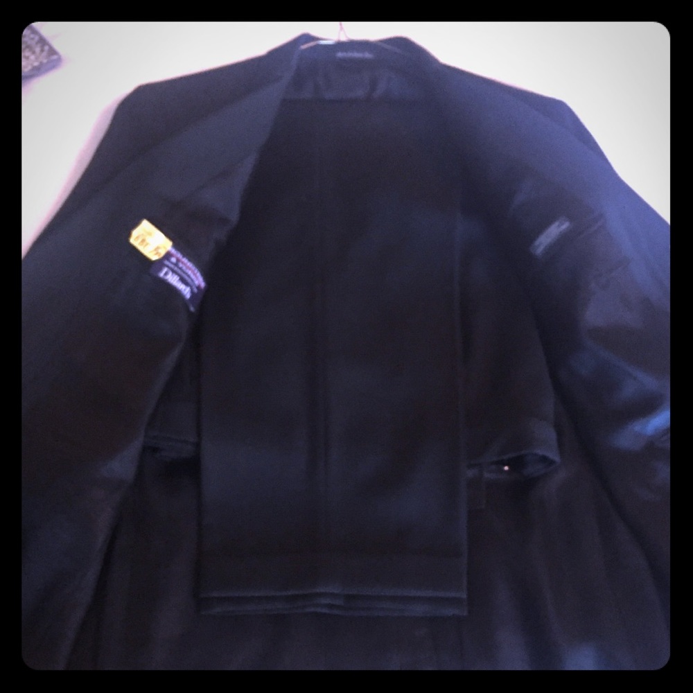 Black suit jacket and pant!